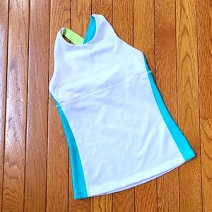 Athleta Girl white racer back tank S/7